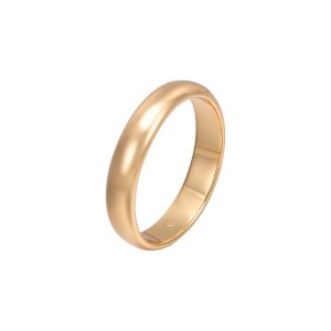 Apzeltīts laulības gredzens ar 18 karātu zelta pārklājumu (platums 4,5 mm)